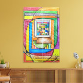 Geometric Design 26 Leinwanddruck (Insitu (Wohnzimmer))