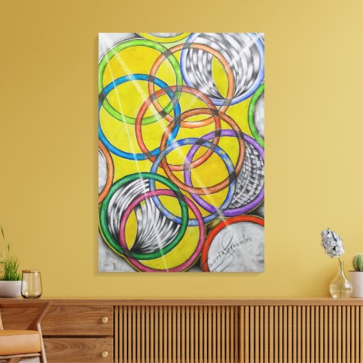 Geometric Design 30 Leinwanddruck (Insitu (Wohnzimmer))