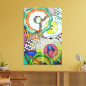 Geometric Design 32 Leinwanddruck (Insitu (Wohnzimmer))