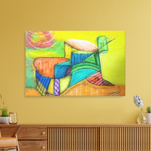 Geometric Design 35 Leinwanddruck (Insitu (Wohnzimmer))