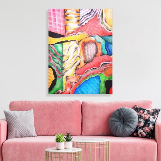 Geometric Design 37 Leinwanddruck (Insitu (Wohnzimmer))