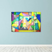 Geometric Design 39 Leinwanddruck (Insitu (Holzboden))