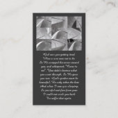 Geometric Design God Saw You White Gray Visitenkarte (Vorderseite)