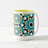 Geometric Design Mug Zweifarbige Tasse (VorderseiteRechts)