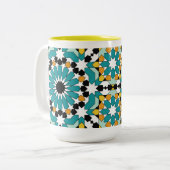 Geometric Design Mug Zweifarbige Tasse (Vorderseite Links)