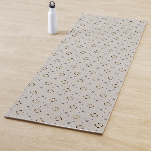 Geometric design off-white  yogamatte (Beispiel)