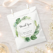 Geometric Destination Tropical Vielen Dank Hochzei Geschenktütchen (Ausgeschnitten)