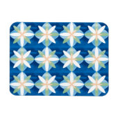 Geometric diamond flowers magnet (Horizontal)