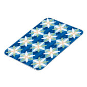Geometric diamond flowers magnet (Linke Seite)