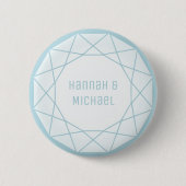 Geometric Diamond Round Button (Vorderseite)