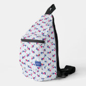 Geometric Dog Pattern Sling Bag (Rechte Ecke)