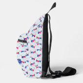 Geometric Dog Pattern Sling Bag (Rechts)