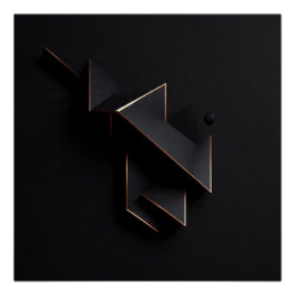 Geometric Eclipse Poster