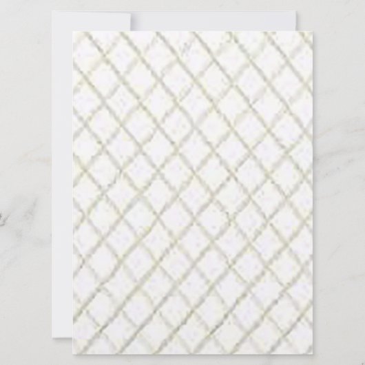 Geometric Ecru Design Wedding Einladung (Rückseite)