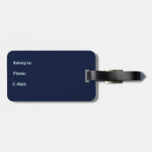 Geometric Elegance Gepäckanhänger (Rückseite horizontal)