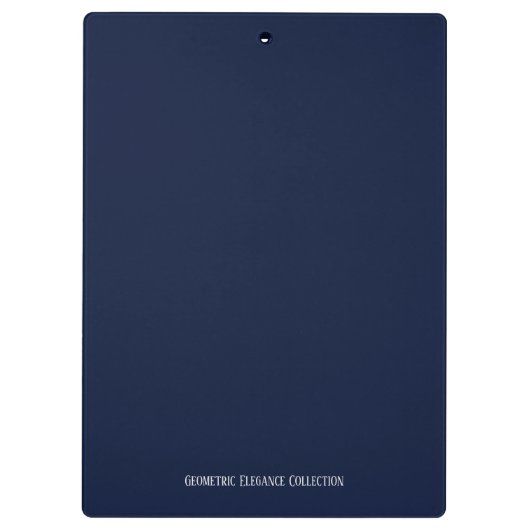 Geometric Elegance Klemmbrett (Rückseite)