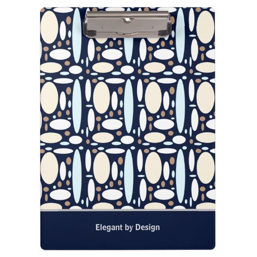 Geometric Elegance Klemmbrett (Vorderseite)