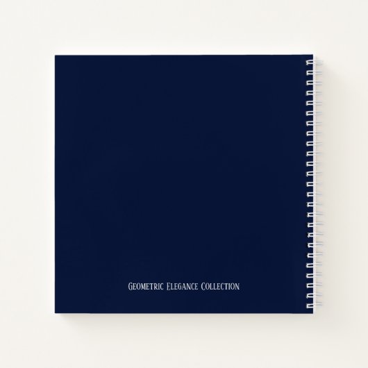 Geometric Elegance Notizblock (Rückseite)