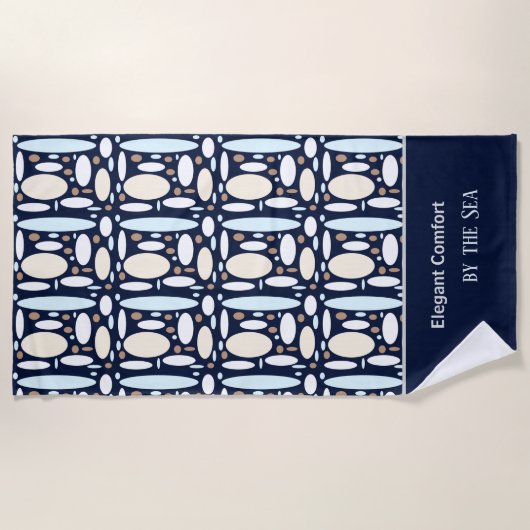 Geometric Elegance Strandtuch (Vorderseite)