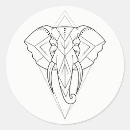 Geometric - Elephant Sticker