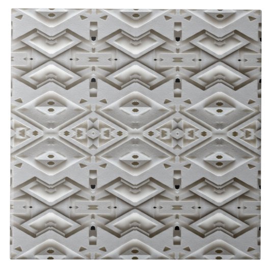 Geometric Embossed Diamond Pattern Fliese (Vorderseite)