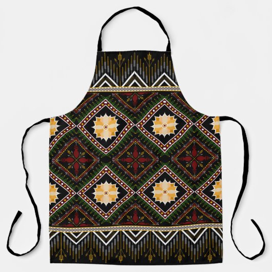 Geometric ethnic pattern seamless design schürze (Vorderseite)