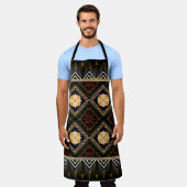 Geometric ethnic pattern seamless design schürze (Getragen)