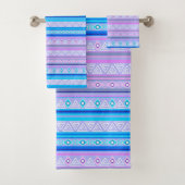 geometric ethnic tribal pattern of American Indian Badhandtuch Set (Insitu)