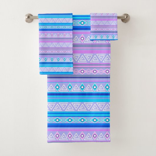 geometric ethnic tribal pattern of American Indian Badhandtuch Set (Insitu)