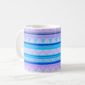 geometric ethnic tribal pattern of American Indian Kaffeetasse (Vorderseite Links)