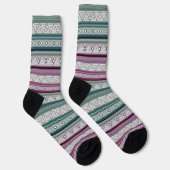 geometric ethnic tribal pattern of American Indian Socken (Rechts)
