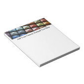 Geometric Eyeshadow Makeup Artist Notizblock (angewinkelt)
