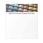 Geometric Eyeshadow Makeup Artist Notizblock (Vorderseite)