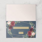 Geometric Fall Elegance-Platzkarte Platzkarte (Außenseite Aufgefaltet)