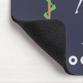 Geometric Female World's Best Doctor Mousepad (Ecke)