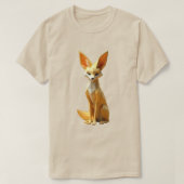 Geometric Fennec Fox T-Shirt (Design vorne)