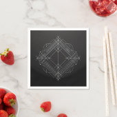 Geometric Filigree Diamond Serviette (Beispiel)