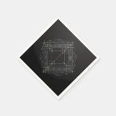 Geometric Filigree Diamond Serviette (Ecke)