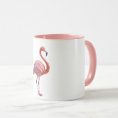 Geometric Flamingo Tasse (VorderseiteRechts)
