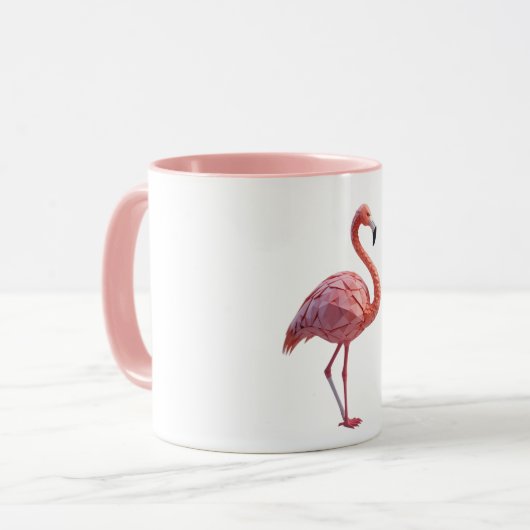 Geometric Flamingo Tasse (Vorderseite Links)