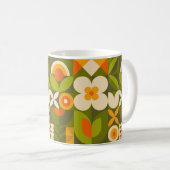 Geometric Floral  Kaffeetasse (VorderseiteRechts)