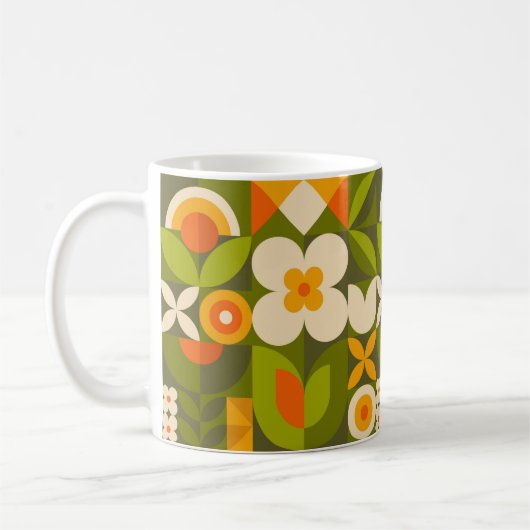 Geometric Floral  Kaffeetasse (Links)