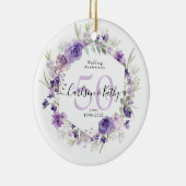 Geometric Floral Lila 50 Jahre Keramik Ornament (Rechts)