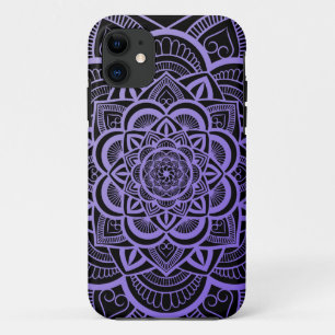 Geometric Floral Mandala Lavender Lila Gradient Case-Mate iPhone Hülle