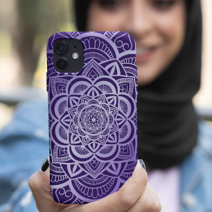 Geometric Floral Mandala Lavender Lila Gradient Case-Mate iPhone Hülle