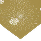Geometric Flower〜カーキ〜 Kurzer Tischläufer (Ecke)