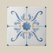 Geometric Flower Pattern Tile - Stylish and Elega Fliese