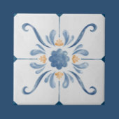 Geometric Flower Pattern Tile - Stylish and Elega Fliese