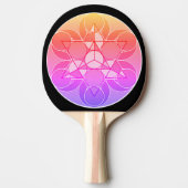 Geometric Flower Tischtennis Schläger (Vorderseite)