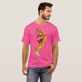 Geometric Fox Jump T-Shirt (Vorne ganz)